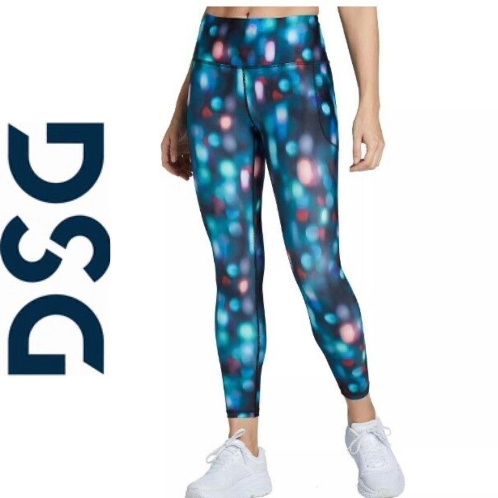DSG - NWT L Sz XXSmall High Rise 7/8 Fitted Running Leggings/City Aura Melt
